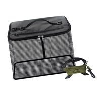 Magideal - Cesta De Pesca, Bolsa De Protección Para Peces, Suministros Portátiles Para Exteriores, Con Cremallera, Red De Pesca Multiusos Para Carpas, Jaula Con