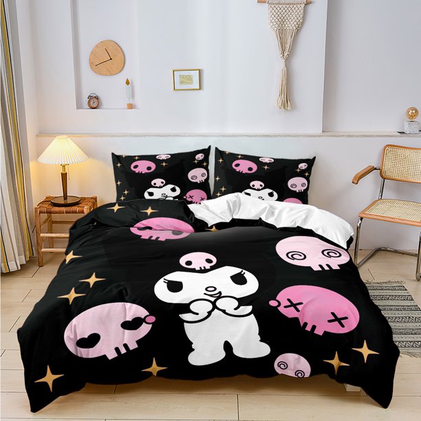 Cinnamoroll Bedding Sets Cartoon Comforter Quilt Bed Cover Duvet Cover Pillow Case 2-3 Pieces Sets for Kids Adult