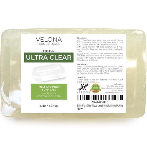 Base De Jabón De Glicerina Ultra Clear De 2 27 Kg Para Hacer Jabón