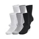 thumbnail image 1 of Pack de 6 calcetines Under Armour Training Cotton Crew, acero/blanco/negro, 1 of 4