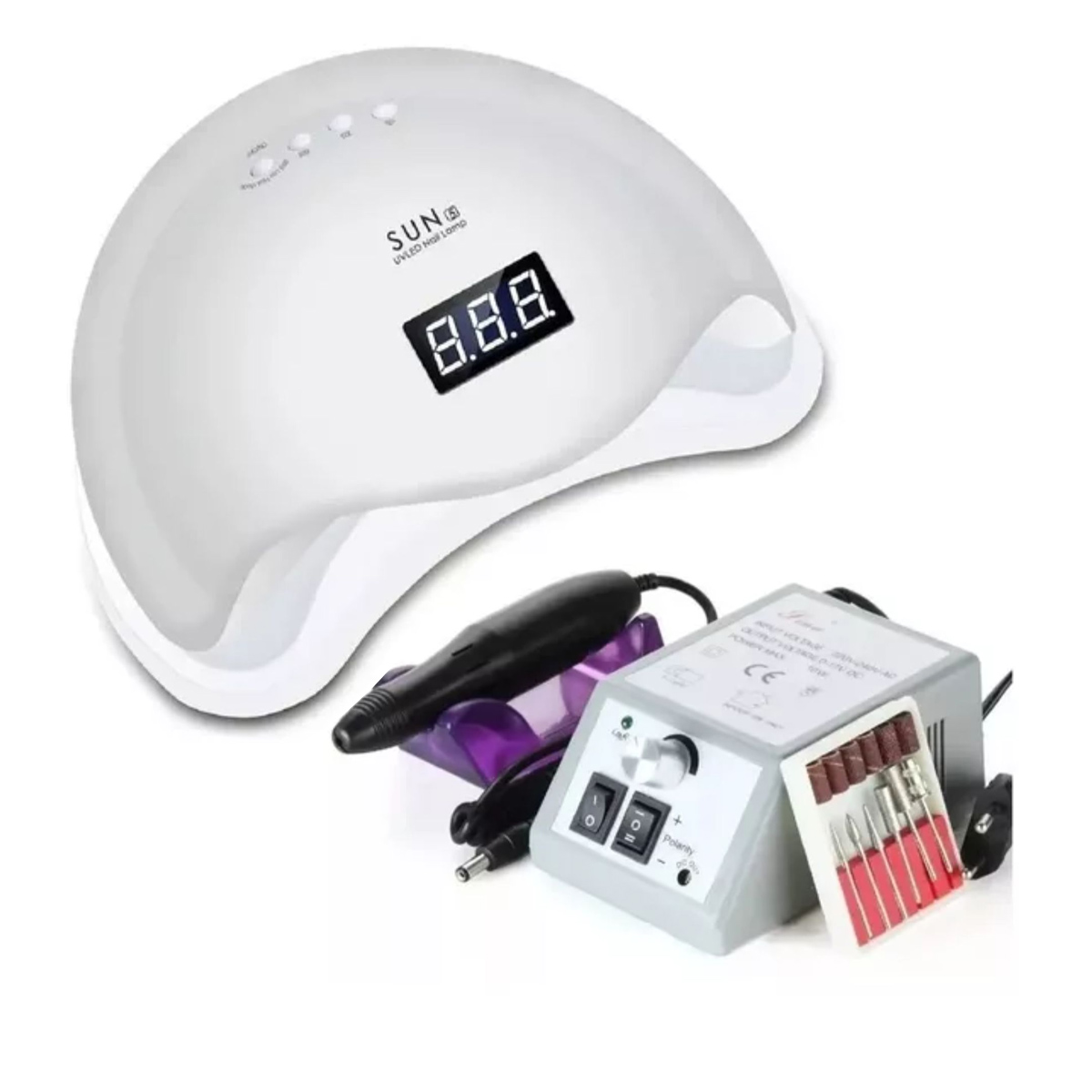 Max - Set Lampara Uñas De 48 Watts Y Torno De Uñas