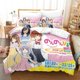 thumbnail image 1 of Fashion Anime Kawaii Girl Non Non Biyori Bedding Set Single Twin Full Size Bed Set Adult Kid Bedroom Duvet cover Sets Bed Sheets, 1 of 5