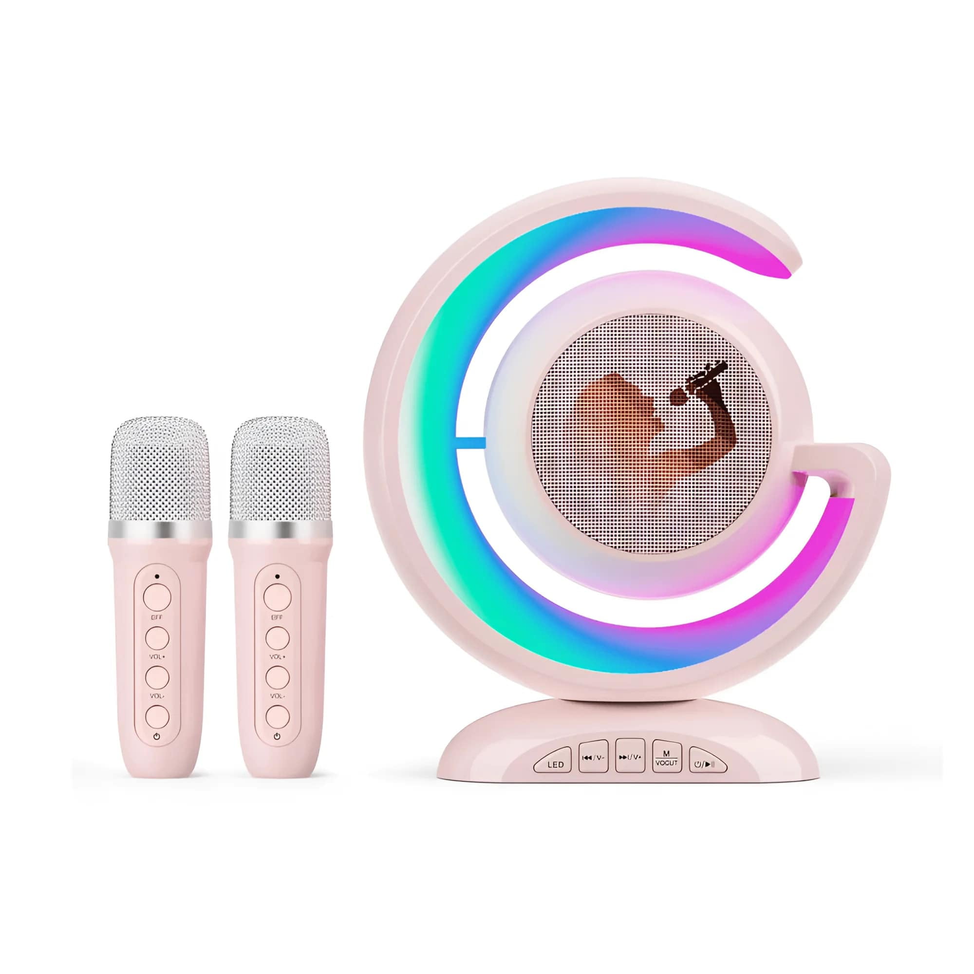 Rondon - Mini Karaoke Portatil Para Niños Microfonos Blt Musica