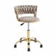 thumbnail image 1 of Silla Oficina Queen Velvet Gold - Beige, 1 of 2