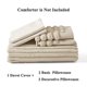 thumbnail image 5 of Juego de fundas de edredón BEDAZZLED Full/Queen, 5 piezas, color beige, 5 of 6