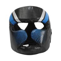 Magideal - Equipo De Protección Para Casco De Boxeo, Cubierta Facial Acolchada Transpirable, Protección Completa Para Niños Y Adultos, Niños Y Niñas Sanda Mma Azul