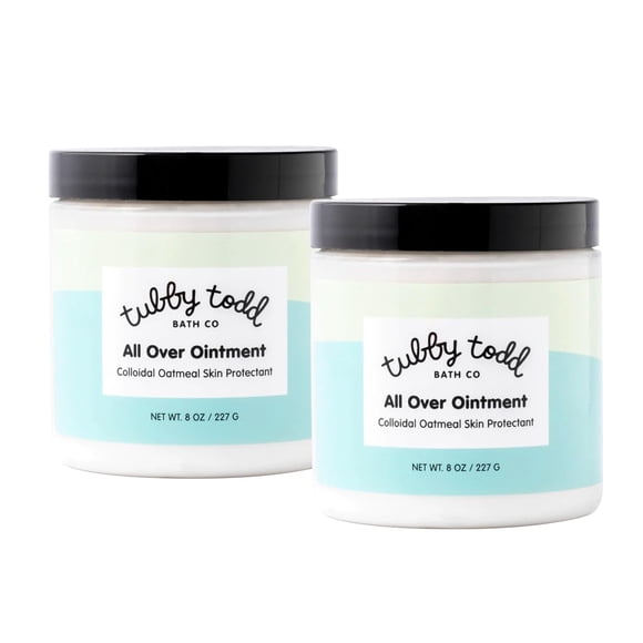 Crema para eccema para bebés Tubby Todd, pomada integral, 240 ml, paquete de 2