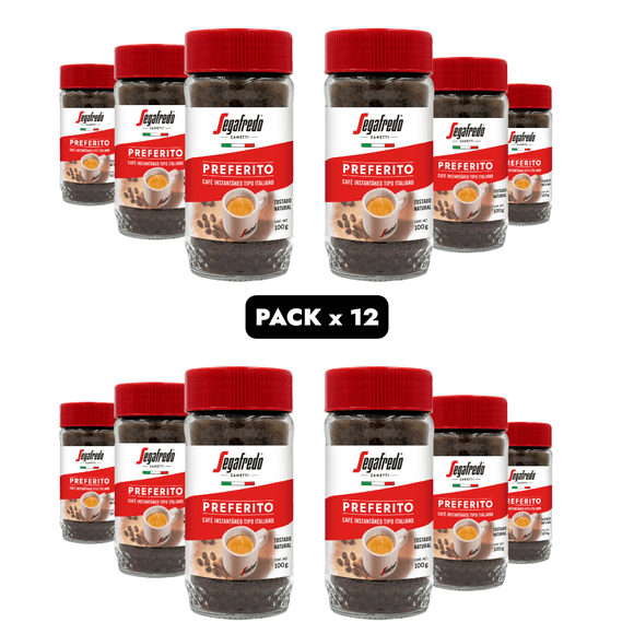Pack 12x Café instantaneo Preferito tradicional  100gr