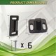 thumbnail image 2 of Kit de Manija Derecha para Pestillo de Puerta de Autocaravana Malloryx, 2 of 6