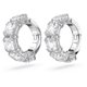 thumbnail image 3 of Pendientes Swarovski Matrix Transparentes con Acabado de Rodio, 3 of 9