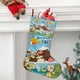 thumbnail image 2 of Constructores de Bugs Bunny Tema: Calcetines de Navidad, fino lino blanco para colgar en escaleras y chimenea, decoración navideña para el hogar, regalo de Navidad. 45cm × 32cm, 2 of 5