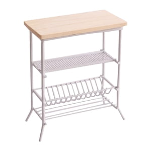 Bothyi - Estante De Vajilla Para Casa De Muñecas, Suministros De Decoración De Paisaje Para Comedor, Blanco, 1/12