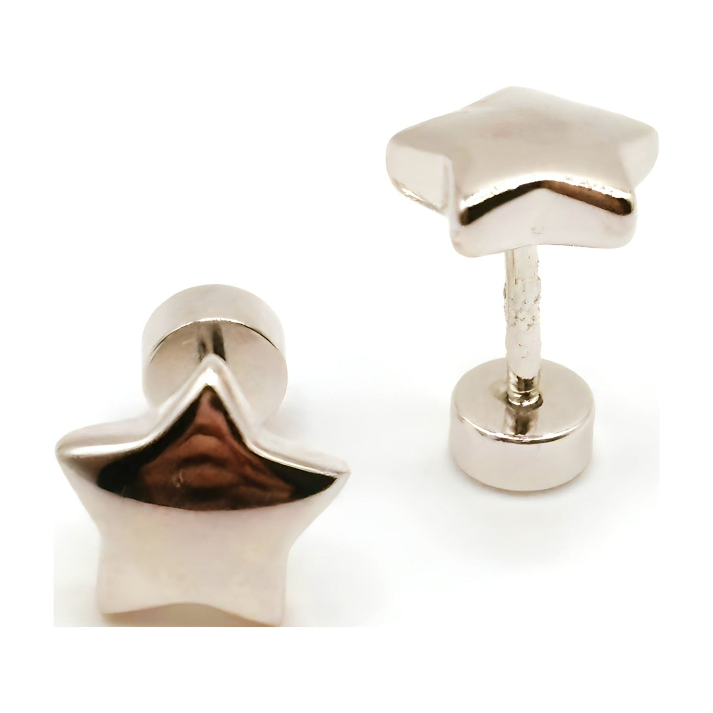 Tiana Joyas - Aros De Estrella De 8Mm De Plata 925