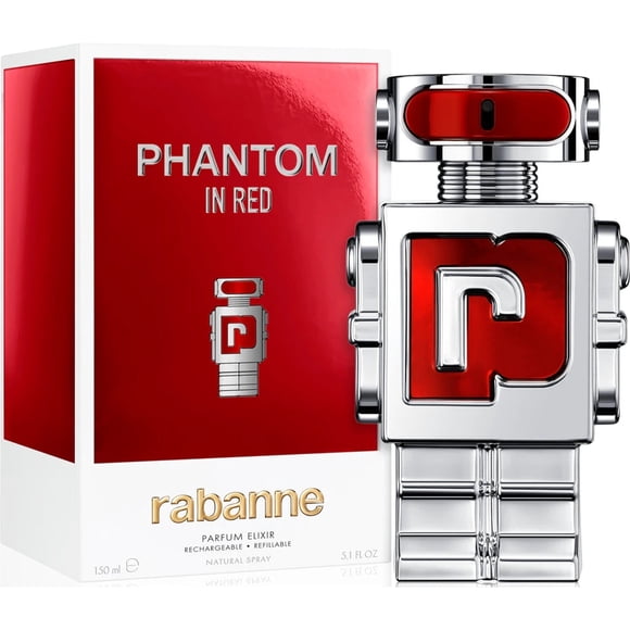 Rabanne Phantom In Red Parfum Elixir 150 ml Hombre Recargable