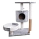 thumbnail image 1 of Rascador para Gatos Torre 3 Niveles con Cucha Cama y Juguete 53 cm Gris, 1 of 3