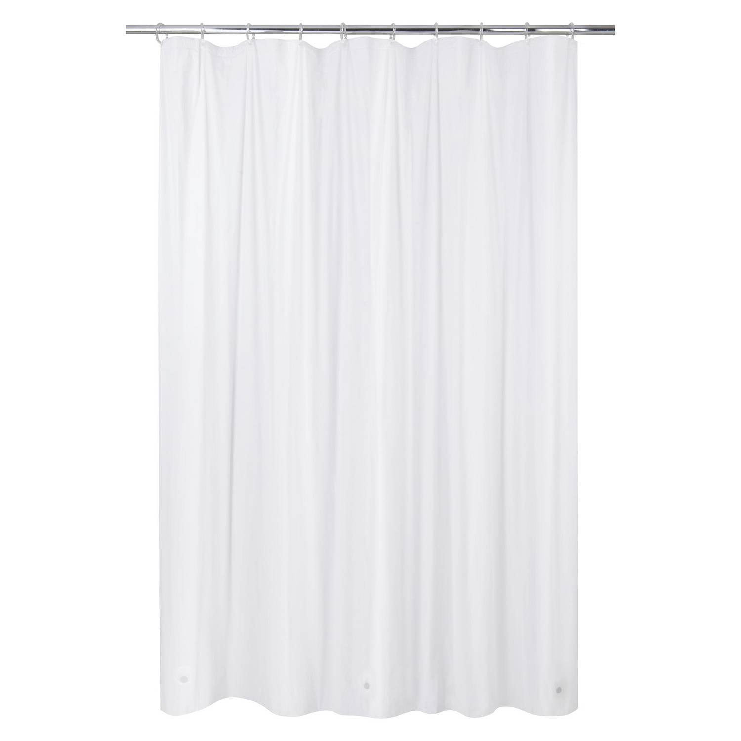 Gentile - Pack Forro Cortina De Baño Ducha 200 X 200 Cms + 14 Ganchos Plásticos