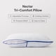 thumbnail image 2 of Almohada Nectar Tri-Comfort King de espuma viscoelástica con enfriamiento y firmeza ajustable, 2 of 7