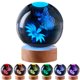 thumbnail image 1 of LÁMPARA LGY3DLight Bola de Cristal 8 cm 16 colores con control remoto, 1 of 9