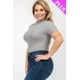 thumbnail image 5 of Body de Manga Corta Acanalado de Talla Grande, 5 of 5