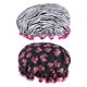 thumbnail image 2 of 2pcs Gorro De Ducha Impermeable De Doble Capa Ba?o Protección Del Cabello Accesorios De Ba?o Para Adultos, 2 of 6