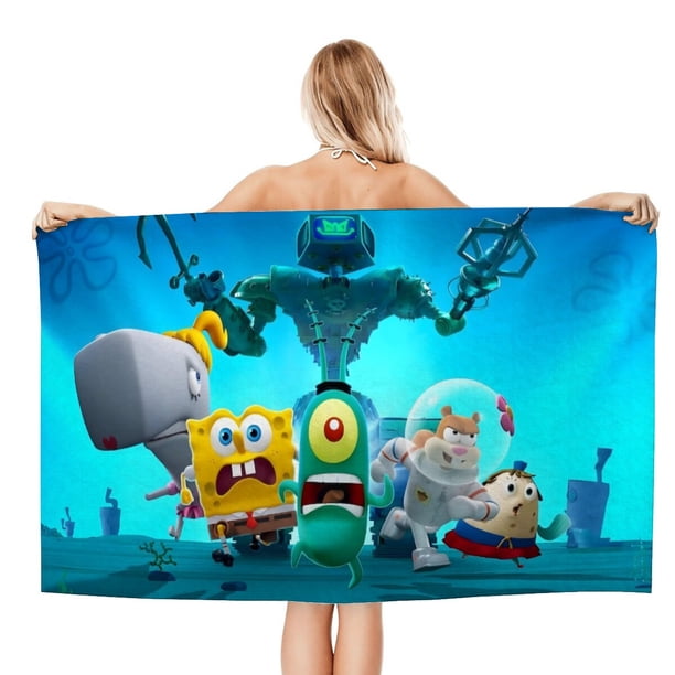 Plankton: La Película Toalla de playa de secado rápido con diseño temático, regalo para mujeres y niñas, ideal para cumpleaños, fans, amantes de la música, uso en la playa o al aire libre, 78 × 150 cm