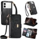 thumbnail image 1 of Funda tipo cartera de piel sintética FOXDOCK para Samsung Galaxy S26 Edge – Resistente a golpes y a las interferencias RFID – Correa de mano larga negro, 1 of 6