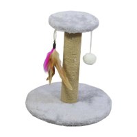 Magideal - Rascador Para Gatos, Cuerda De Sisal, Rascador Para Rascar Tus Muebles, Poste Para Gatos, Juguete Interactivo Para Gatos Pequeños En El , Redondo Gris