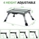 thumbnail image 2 of Taburete plegable Homeon Wheels Iron RV, 1000 libras, gris, 2 of 6