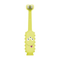 Dr. Brown'S - Cepillo De Dientes Bebés Y Niños Pequeños 1-4 Años, Monster, Verde Claro