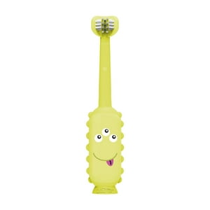 Dr. Brown'S - Cepillo De Dientes Bebés Y Niños Pequeños 1-4 Años, Monster, Verde Claro