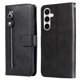 thumbnail image 1 of Funda tipo cartera para Samsung Galaxy A35 con bolsillo con cremallera y ranuras para tarjetas – Función de soporte Negro, 1 of 6