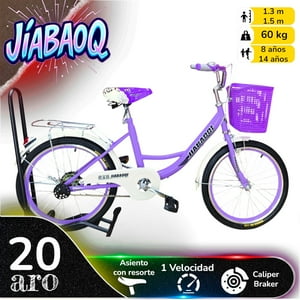 Vipnetwork - Bicicleta Aro 20 Jiabaoq Paseo Lila