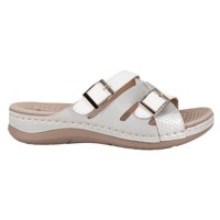 Sandalia Druk Plateado Passer