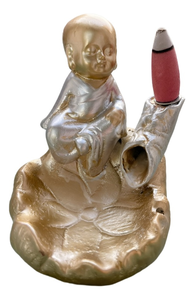 Genérico - Porta Incienso Quemador Diseño Buda Resina Decorativo Jhn