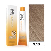 Gkhair - - Tintura Cream Color Permanente Vegana 100Ml + Oxidante - 9.13 Rubio Muy Claro Dorado Cenizo
