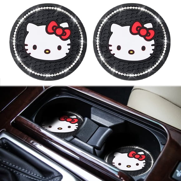 Posavasos de silicona ELEFOCUS 7 cm Gatito – Pack de 2