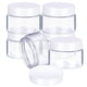 thumbnail image 1 of Frascos de plástico SATINIOR 60 ml transparentes con tapa blanca, paquete de 6, 1 of 6