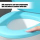 thumbnail image 4 of Asiento de inodoro Vankin de vinilo suave y alargado con acolchado de espuma cómodo, fácil instalación para accesorios estándar, blanco y opciones en liquidación., 4 of 5