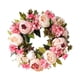 thumbnail image 1 of Guirnalda de flores de peonía hecha a mano, guirnalda de primavera, corona Floral de imitación de 40cm para puerta delantera de boda, decoración para peonía k, 1 of 5
