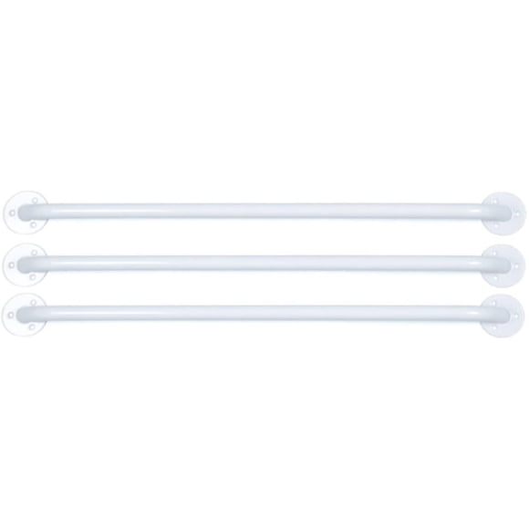 Barra de agarre Lumex Versaguard con revestimiento de esmalte blanco, 32 cm