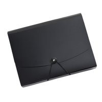 Magideal - Carpeta De Archivos Expandible, Carpeta De Documentos Impermeable Con Cierre A Presión, Organizador De Archivos De Acordeón Para El Hogar, Aula, Viaje Negro