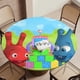 thumbnail image 5 of Popiz baby tv-theme Fitted Round Tablecloths Elastic Edged Table Covers Waterproof Table Cloth for Kitchen Holiday Party Tables Decor 150cm, 5 of 6