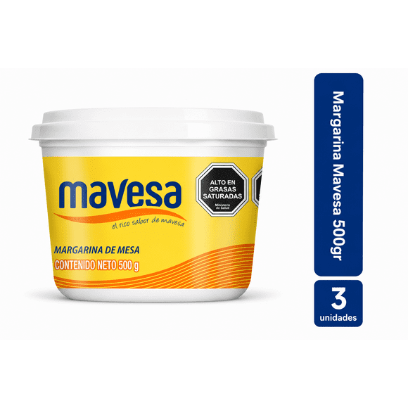 Pack 3 Margarina Mavesa 500 gramos