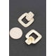 thumbnail image 3 of Pendientes Colgantes Fashnzfab Cadena Rectángulo Perla Falsa, 3 of 3