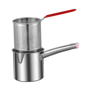 Bothyi - Olla De Leche Para Freidora, Olla Gruesa Para Mochilero, Restaurante, Comedor, Grande