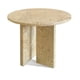 thumbnail image 1 of Gold Yellow Beige natural marble coffee table, small table,living room table, natural stone, Ø17.7 h15.8 Inch/Ø45 h40 cm, genuine marble, real marble, 1 of 3