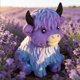 thumbnail image 4 of Vaca highland degradado squishies estrés lento alivio fidget mono vaca exprimible bola adultos, 4 of 5