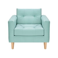 Bodevir - Sofa Retro 1C Felpa 05 Verde Agua