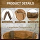 thumbnail image 3 of Bolsa para herramientas Kamiditer plegable de 30 L, organizador redondo, caqui, 3 of 6
