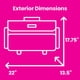 thumbnail image 4 of Funda con ruedas para máquina de coser Everything Mary XL 56 x 34 x 45 cm, 4 of 8